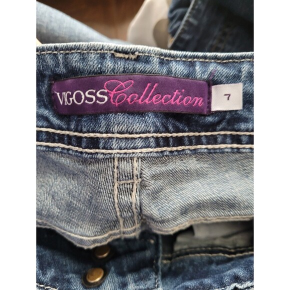 Vigoss Collection Flare Women's Denim Jeans Size 7 - Picture 15 of 16